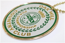 Chi-Chi Rodriguez's 1980 PGA Championship at Oak Hill CC Contestant Metal Bag Tag