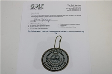 Chi-Chi Rodriguez's 1980 PGA Championship at Oak Hill CC Contestant Metal Bag Tag
