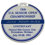 Chi-Chi Rodriguezs 1991 US Senior Open Championship at Oakland Hills CC Contestant Bag Tag