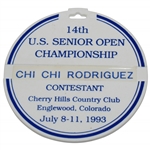 Chi-Chi Rodriguezs 1993 US Senior Open Championship at Cherry Hills CC Contestant Bag Tag