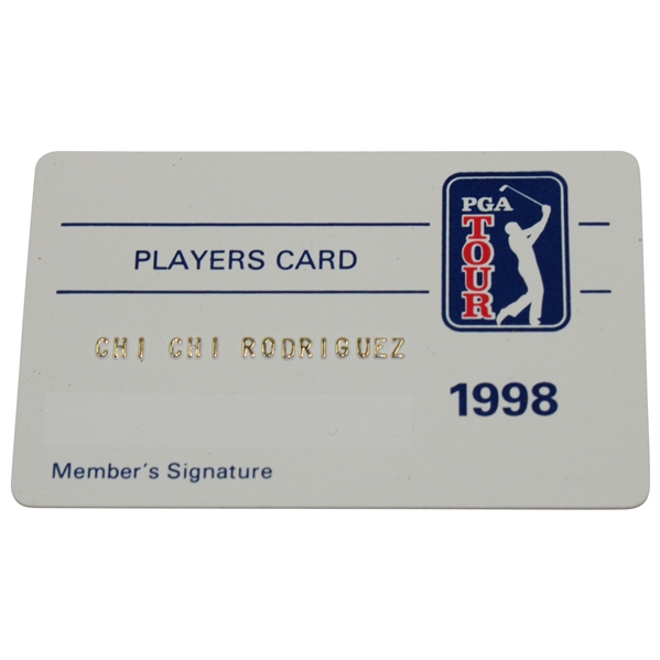Chi-Chi Rodriguezs 1998 PGA Tour Players Card 