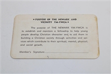 Chi-Chi Rodriguez's Personal YMCA of Newark & Vicinity Honorary Member Card