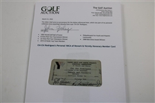 Chi-Chi Rodriguez's Personal YMCA of Newark & Vicinity Honorary Member Card