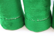 Chi-Chi Rodriguez's Personal Four (4) Green Golf Club Headcovers - Excellent Near New Condition