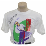 Chi-Chi Rodriguez Signed White Chi Chi Size Large Golf T-Shirt - Chi-Chi Rodriguez Collection JSA ALOA