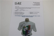 Chi-Chi Rodriguez Signed White 'Chi Chi' Size Large Golf T-Shirt - Chi-Chi Rodriguez Collection JSA ALOA