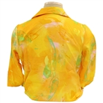 Chi-Chi Rodriguez's Personal Tori Richard Honolulu Polyester Tangerine with Streaks Long Sleeve Size 14 Shirt 