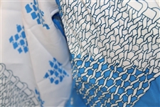 Chi-Chi Rodriguez's Personal Tori Richard Honolulu Polyester Blue & White Varioius Designs Long Sleeve Size 14 Shirt 