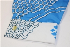 Chi-Chi Rodriguez's Personal Tori Richard Honolulu Polyester Blue & White Varioius Designs Long Sleeve Size 14 Shirt 