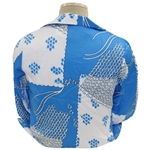 Chi-Chi Rodriguez's Personal Tori Richard Honolulu Polyester Blue & White Varioius Designs Long Sleeve Size 14 Shirt 