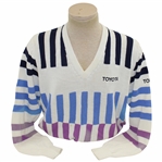 Chi-Chi Rodriguezs Personal V-Neck Long Sleeve Size XL Antigua Sweater with Toyota Sponsor