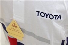 Chi-Chi Rodriguez's Personal Red, White, & Blue Antigua Size Medium Golf Shirt with Toyota Sponsor - Unused