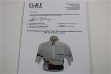 Chi-Chi Rodriguez's Personal Red, White, & Blue Antigua Size Medium Golf Shirt with Toyota Sponsor - Unused