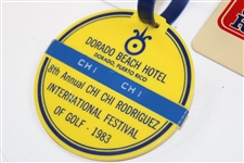 Chi-Chi Rodriguez's Personal Group of Three (3) Bag Tags - 1986 Senior PGA, 1983 Dorado, & Senior PGA Tour