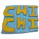 Chi-Chi Rodriguezs Personal CHI-CHI Blue & Gold Pottery Signed