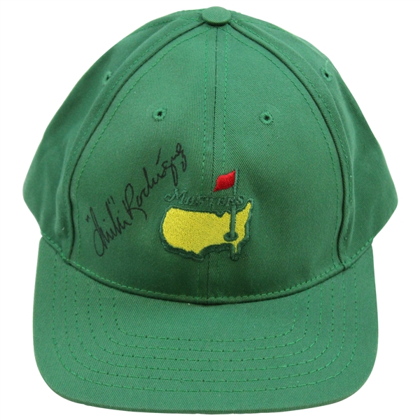 Chi-Chi Rodriguez Signed Masters Undated Green Hat - Chi-Chi Rodriguez Collection JSA ALOA