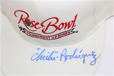 Group of Four (4) Chi-Chi Rodriguez Signed 1995 Rose Bowl Hats with Marshall Pin - Chi-Chi Rodriguez Collection JSA ALOA