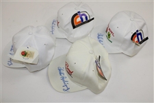 Group of Four (4) Chi-Chi Rodriguez Signed 1995 Rose Bowl Hats with Marshall Pin - Chi-Chi Rodriguez Collection JSA ALOA