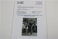 Chi-Chi Rodriguez Signed Black & White 11x14 Post Swing Photo - Chi-Chi Rodriguez Collection JSA ALOA