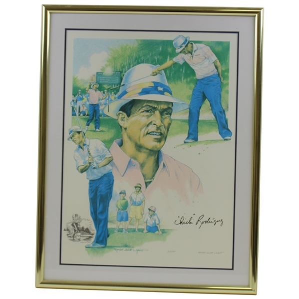 Chi-Chi Rodriguezs Signed Personal #3/55 AP Randall Lindert Print - Framed JSA ALOA