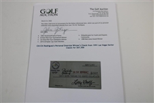 Chi-Chi Rodriguez's Personal Oversize Winner's Check from 1991 Las Vegas Senior Classic for $67,500
