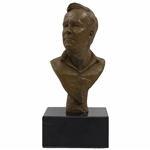 Original Arnold Palmer Polymer Resin & Bronze The King Bust by Sculptor Robert Fletcher with COA
