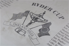 Captain Hal Sutton's 2004 Ryder Cup at Oakland Hills Wallace Silver Tray with Both Teams Engraved