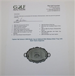 Captain Hal Sutton's 2004 Ryder Cup at Oakland Hills Wallace Silver Tray with Both Teams Engraved