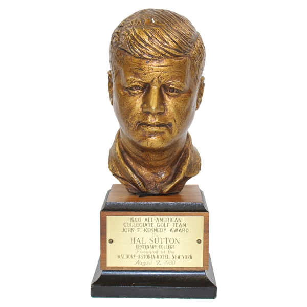 Hal Suttons 1980 All-American Collegiate Team John F. Kennedy Trophy Award