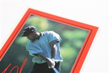 Rare Tiger Woods Cards As Seen In Beckett - Nike Ltd Ed First Tiger Woods Victory Scorecard - Issued to Campers Circa 1996