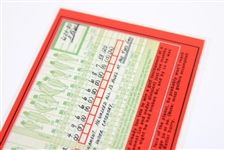 Rare Tiger Woods Cards As Seen In Beckett - Nike Ltd Ed First Tiger Woods Victory Scorecard - Issued to Campers Circa 1996
