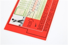 Rare Tiger Woods Cards As Seen In Beckett - Nike Ltd Ed First Tiger Woods Victory Scorecard - Issued to Campers Circa 1996