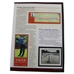 Rare Tiger Woods Cards As Seen In Beckett - Nike Ltd Ed First Tiger Woods Victory Scorecard - Issued to Campers Circa 1996