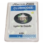 Charles Coodys Wife Lynette Coodys 2000 Masters Clubhouse Badge #A350
