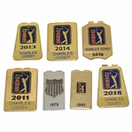 Seven (7) Charles Coody PGA Tour Money Clips - 1979, 1981, 2011, 2013, 2014, 2016, & 2018