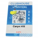 2002 Masters Tournament Clubhouse Badge #A371 - Tiger Woods Third Win at Augusta