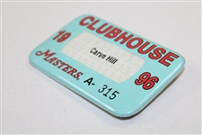 1996 Masters Tournament Clubhouse Badge #A-315 - Nick Faldo's Third Win at Augusta