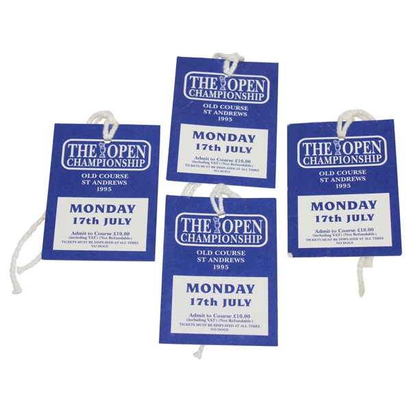 Four (4) 1995 The OPEN Championship Old Course St. Andrews Monday Tickets
