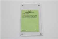 Gene Sarazen Signed Fax Pax Golf Card No. 32 with '1994' JSA ALOA