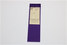 1963 Bing Crosby Pro-Amateur Golf Championship Officials Badge Ribbon - 22nd Annual