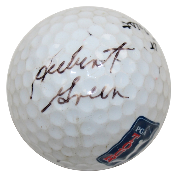 Hubert Green Signed Titleist PGA Tour MCI Logo Golf Ball JSA ALOA