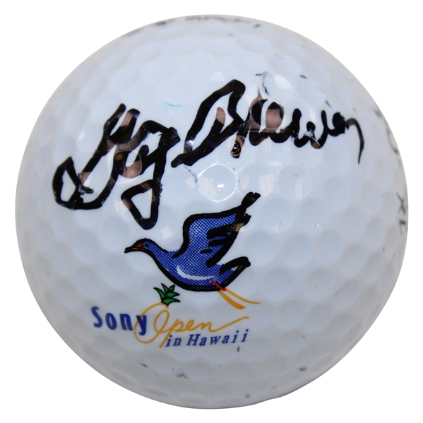 Gay Brewer Signed Top-Flite Sony Open in Hawaii Logo Golf Ball JSA ALOA