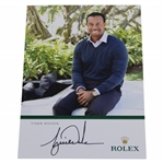 Tiger Woods Signed Rolex Advertisement Card JSA ALOA