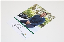 Tiger Woods Signed Rolex Advertisement Card JSA ALOA