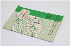 1958 Masters Tournament Spectator Guide - Arnold's First Green Jacket