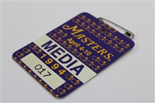1994 Masters Tournament Media Badge #017