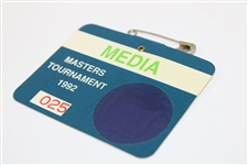 1992 Masters Tournament Media Badge #025