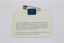 1992 Masters Tournament Media Badge #025