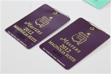 Three (3) Augusta National Golf Club Masters Magnolia Suite Badges - 2003 & 2012(x2)