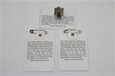 Three (3) Augusta National Golf Club Masters Magnolia Suite Badges - 2003 & 2012(x2)